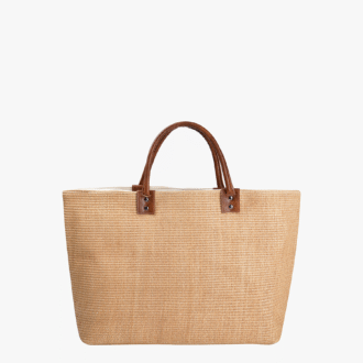 Hazel Lg Vegan Straw Tote