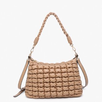 Jacqueline Quilted Satchel/Shoulder Bag