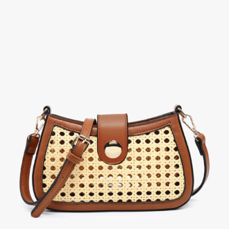 Miller Vegan Rattan Crossbody