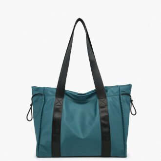 Lydia Nylon Contrast Tote