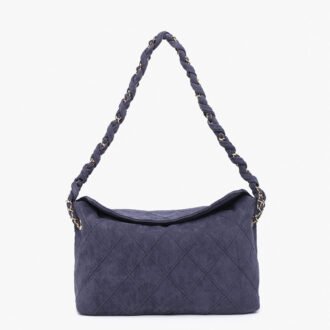 Dominique Faux Suede Shoulder Bag