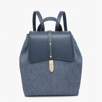 Olive Denim Backpack