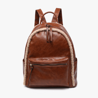 Bria Vegan Sherpa Trim Backpack